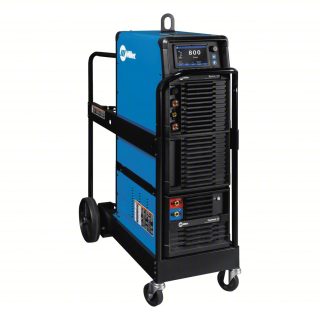 MILLER ELECTRIC TIG Welder: Dynasty 800, AC/DC, Power Source w/Cooler Power Supply & Running Gear