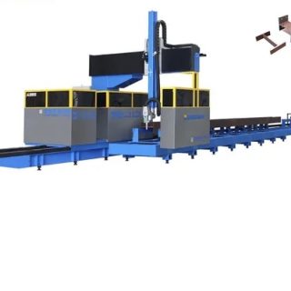 High Precision 3D Steel I Beam H Beam Laser Cutting Drilling Machine